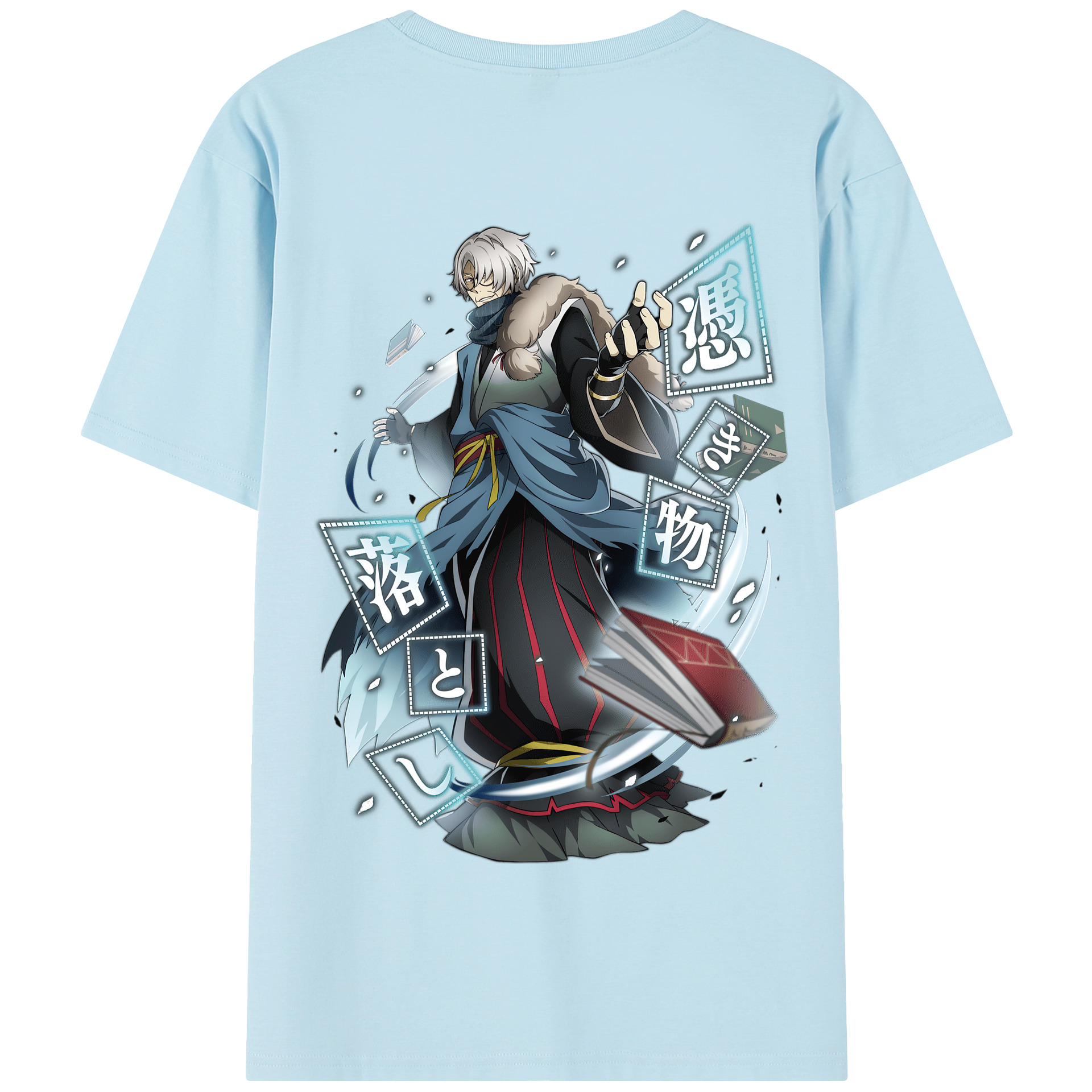 （画像用） 文豪ストレイドッグス Bungo Stray Dogs 綿100％半袖Tシャツ（背面プリント）